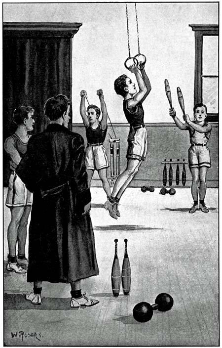 ONE EVENING IN THE WEEK THE JUNIORS WERE ALLOWED
THE FREEDOM OF THE GYMNASIUM