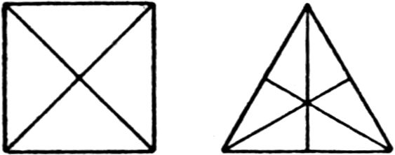 Erzeugung rechtwinkliger
  Dreiecke aus anderen geometrischen Formen